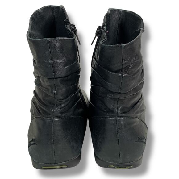 Kalso Earth Boots Black Leather Womens Size 8.5 Ankle Bootie "Moonbeam" - Picture 5 of 9